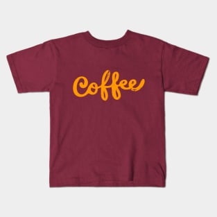 Coffee in Orange Kids T-Shirt